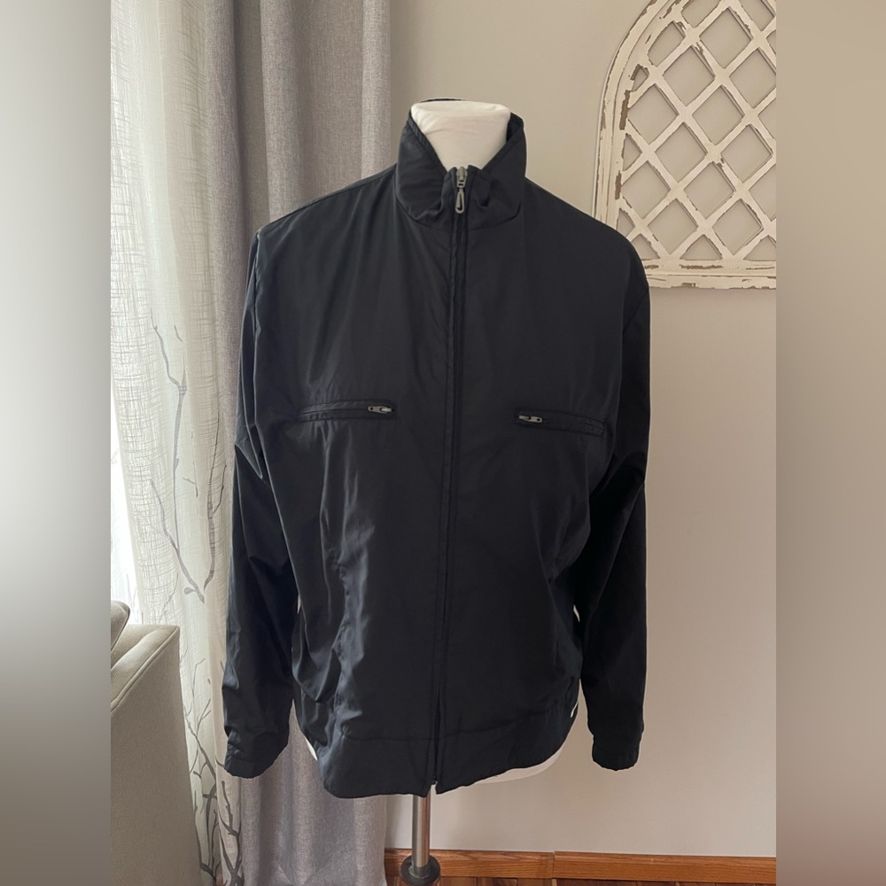 Nike Youth Lined Windbreaker Jacket In Black Size L (12-14)